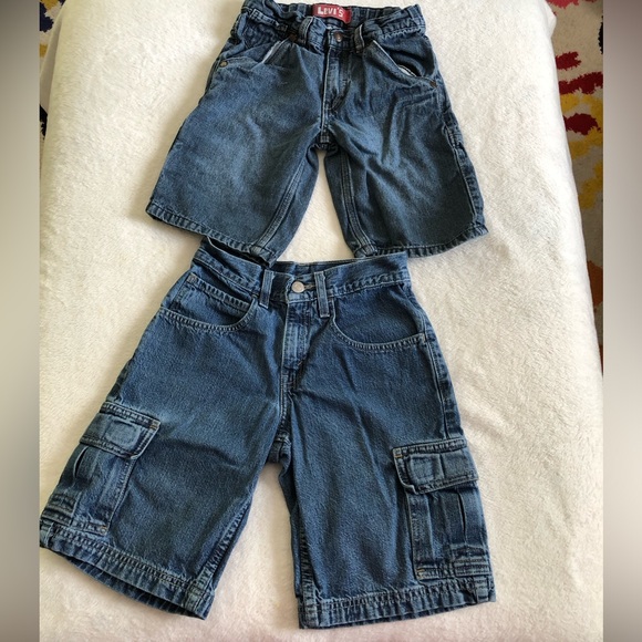 Two pieces bundle lot Levi’s denim shorts, boy size 7-8 - Picture 3 of 12